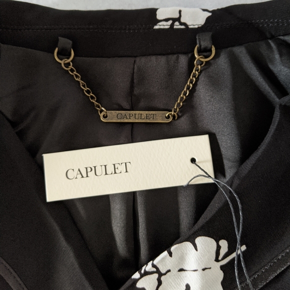 Anthropologie CAPULET Leaf Print Belted Lightweight Blazer, XS NWT - Picture 5 of 9